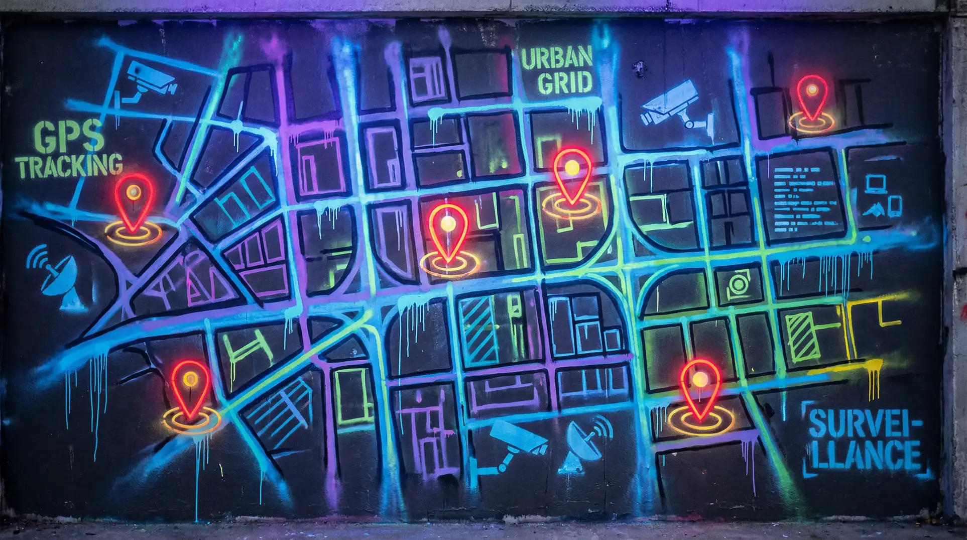 国产成人网站 狗仔追踪地图 - 城市涂鸦风格